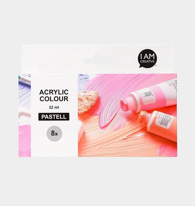 Produktbild I Am Creative Basic Acryl Set (Bunt, Pastell, 176 ml)