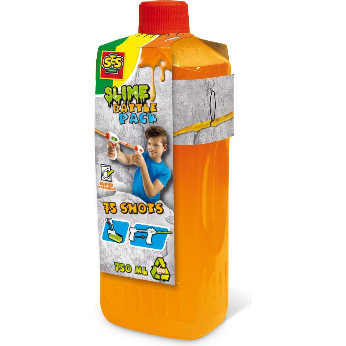 Ses Ricarica per battaglia di slime - Arancione neon 750 ml