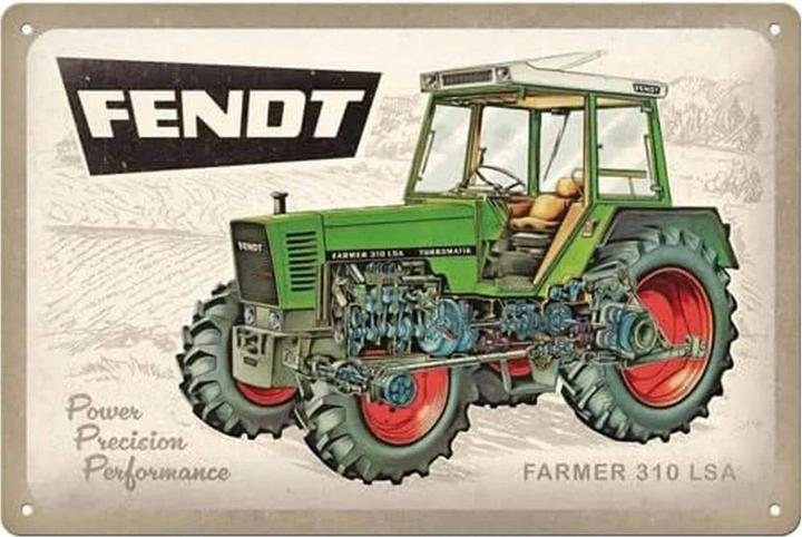 Nostalgic-Art Merchandising Blechschild. Fendt / Farmer 310 LSA (30 x 20 cm)