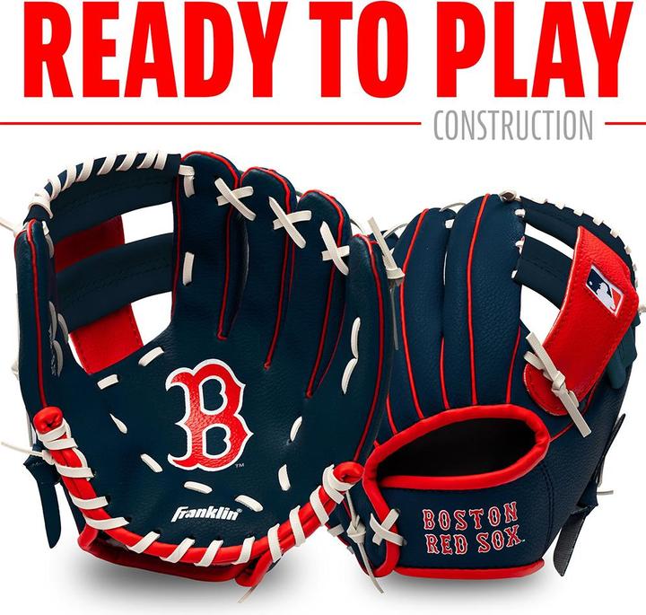 Actual product image Franklin Boston Red Sox Team Glove and Ball (9.50")
