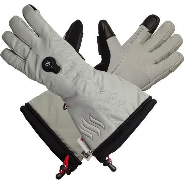 Glovii, Herren, Handschuhe, ogrzewane rękawice narciarskie rozm. S szare, Grau, (S)