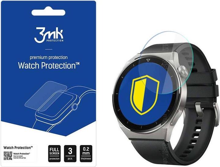 Actual product image 3MK FlexibleGlass Watch Huawei Watch GT 3 Pro 46mm Szklo Hybrydowe