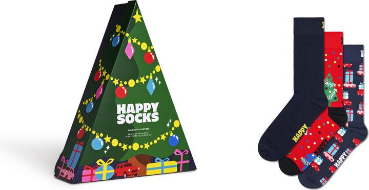 Actual product image Happy Socks 3-Pack Holiday Tree Gift Set (pack of 3, 36 - 40)