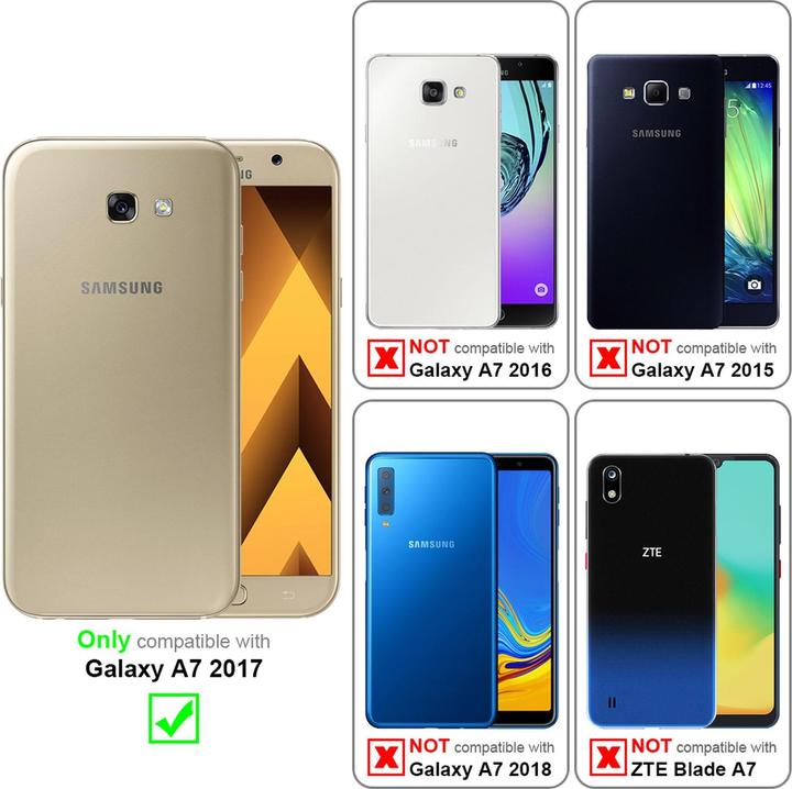 Actual product image Cadorabo Book Jeans Optics Cover (Samsung Galaxy A7 (2017))