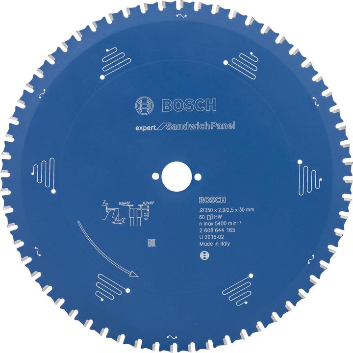 Actual product image Bosch Professional Zubehör Circular saw blade Expert for Sandwich Panel, 350 x 30 x 2.9 mm, 60