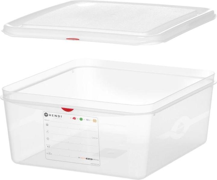 Produktbild Hendi Behälter GN 2/3 Polypropylen,, GN 2/3, 13,5L, Transparent, 354x325x(H)150mm (GN 2/3, 13.50 l)
