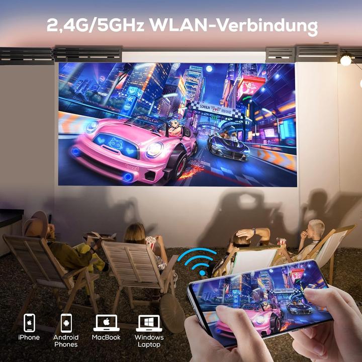 Image du produit iZeeker Mini-Projektor mit 5G WiFi & Bluetooth (Full HD)