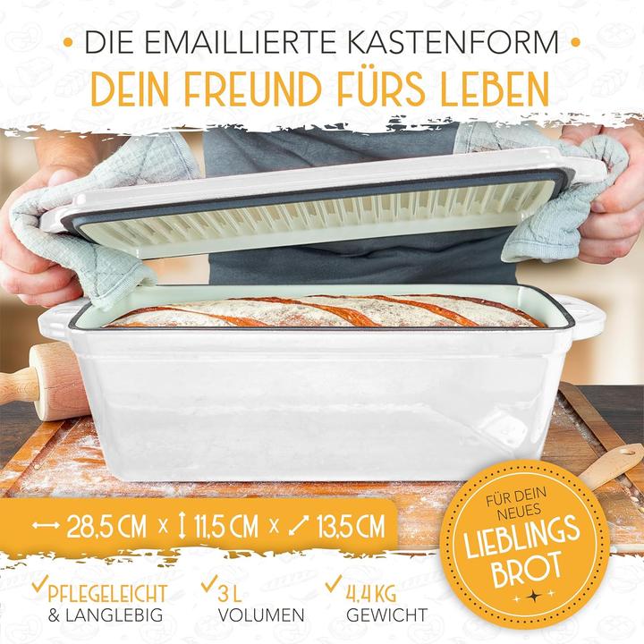 Produktbild Krustenzauber Brotbackfrom mit Deckel inkl. Gärkorb