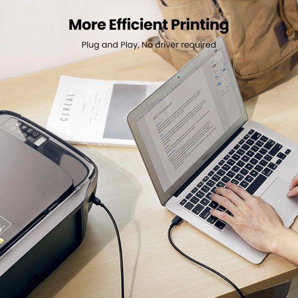 Image du produit Ugreen USB A – USB B (1.50 m, USB 2.0)