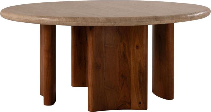 Micadoni Table Basse, "Cleo", Marron Clair, 80x80x35