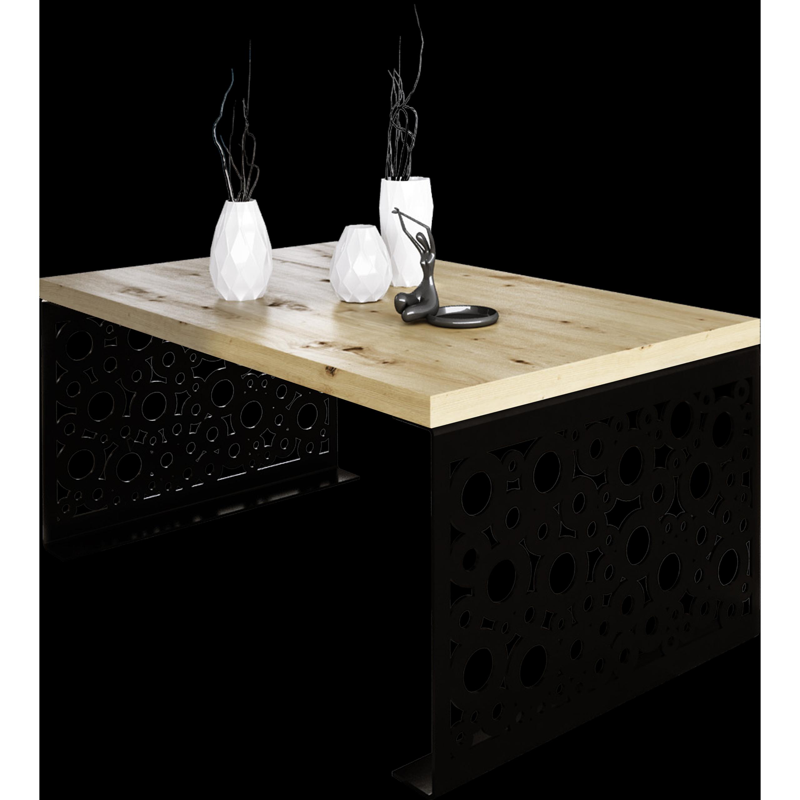 ADRK Furniture, Couchtisch + Beistelltisch, Rina (100 x 60 x 45 cm)