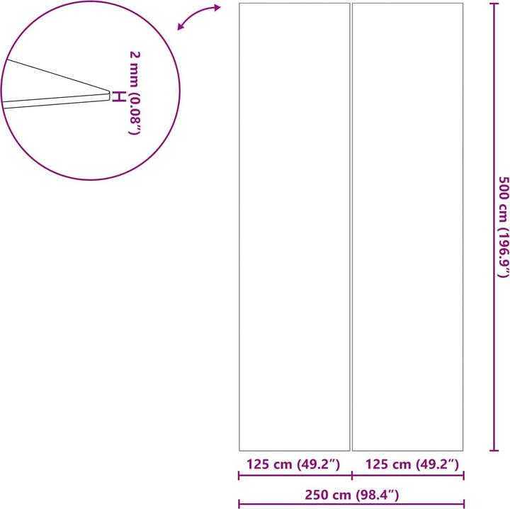 Produktbild vidaXL Bodenfolie für Pools
