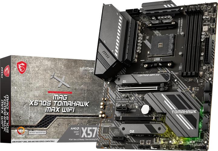 Image du produit MSI X570S Tomahawk Max Wifi (AM4, AMD X570, ATX)