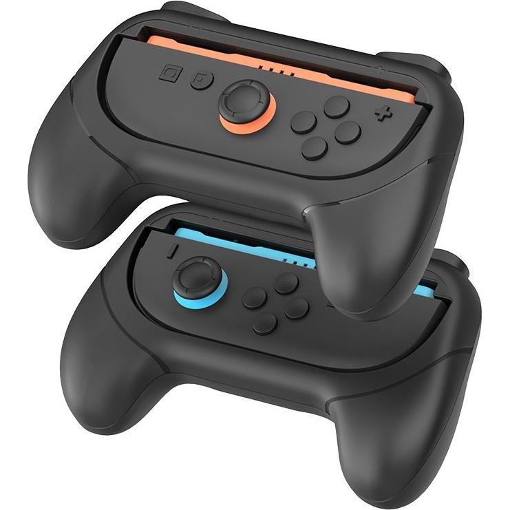 iPega SW2055D Grip for JoyCon Controllers Nintendo Switch 2 Black (Switch), Accessori per controller gaming, Nero