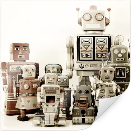 Actual product image Trenddeko Assembly of robots (70 x 70 cm)