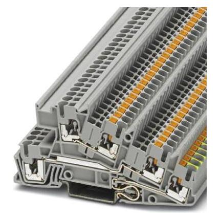 Phoenix Contact PTI 2,5-PE/LO/LO 3213937 Installatiebeveiliging geleiderklem 0,14 mm² 4 mm² Grijs 50 st., Kabels + Stekkers, Grijs
