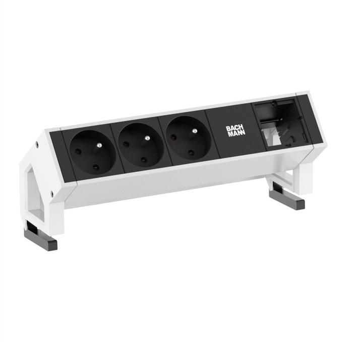 Actual product image Bachmann DESK2 - 3xUTE/French & 1xEmpty (3x, CEE 7/3, CEE 7/5)
