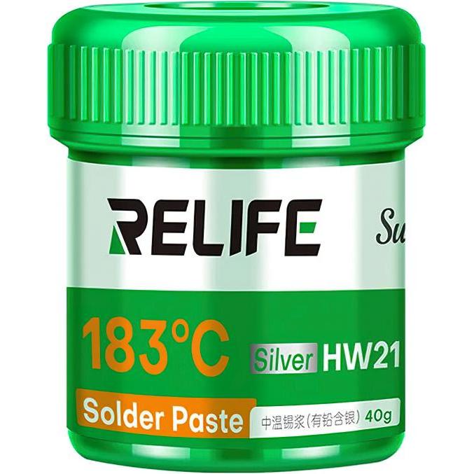 Relife Solder Paste HW21, 40g, Melting Point 183 degrees, Accessori per cellulare