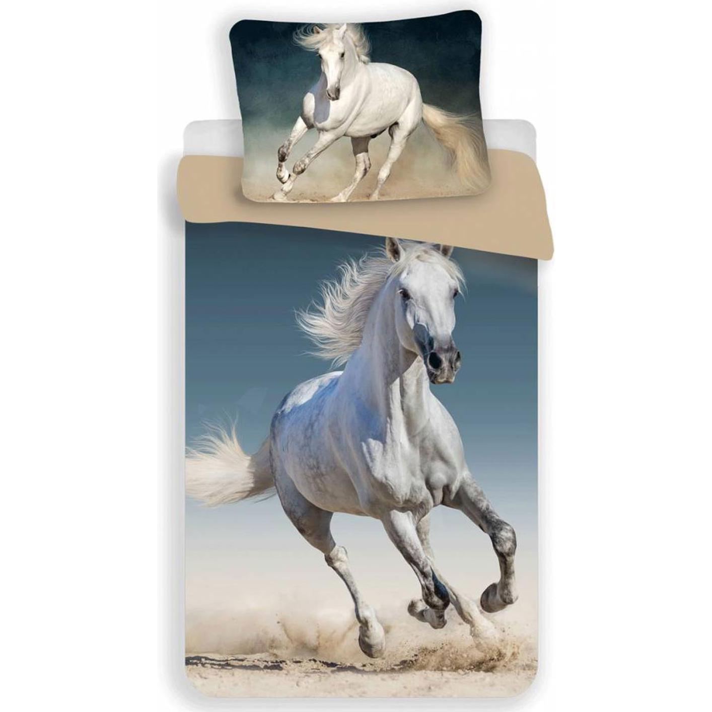 Kinderbettwäsche, Bettbezug White Horse