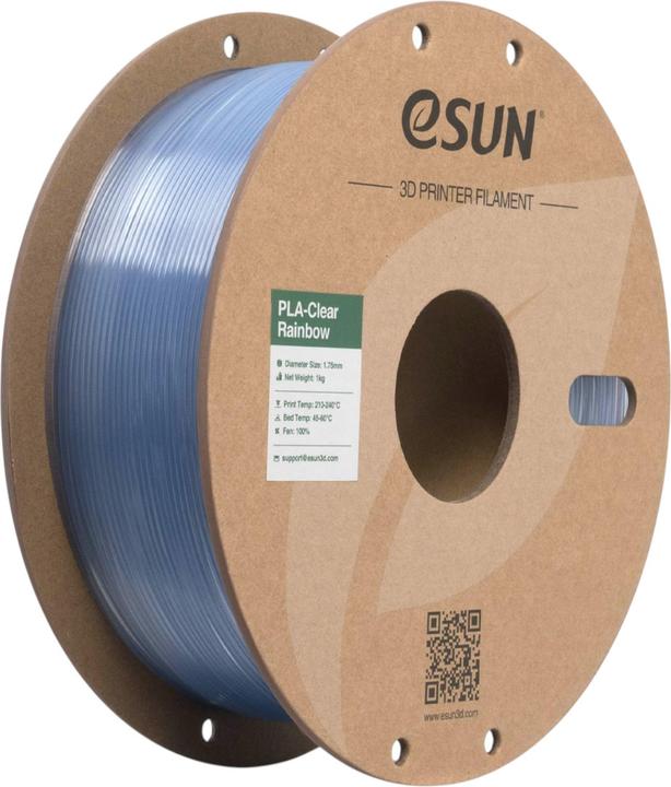 Immagine prodotto eSUN PLA CLEAR 1,75mm BLUE CRYSTAL 1kg (PLA, 1.75 mm, 1000 g, Blu)