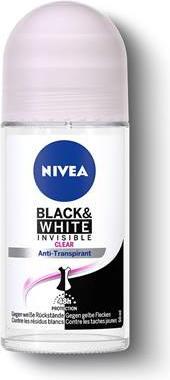 Produktbild NIVEA Black & White Invisible Clear Roll-on (Roll-on, 50 ml)