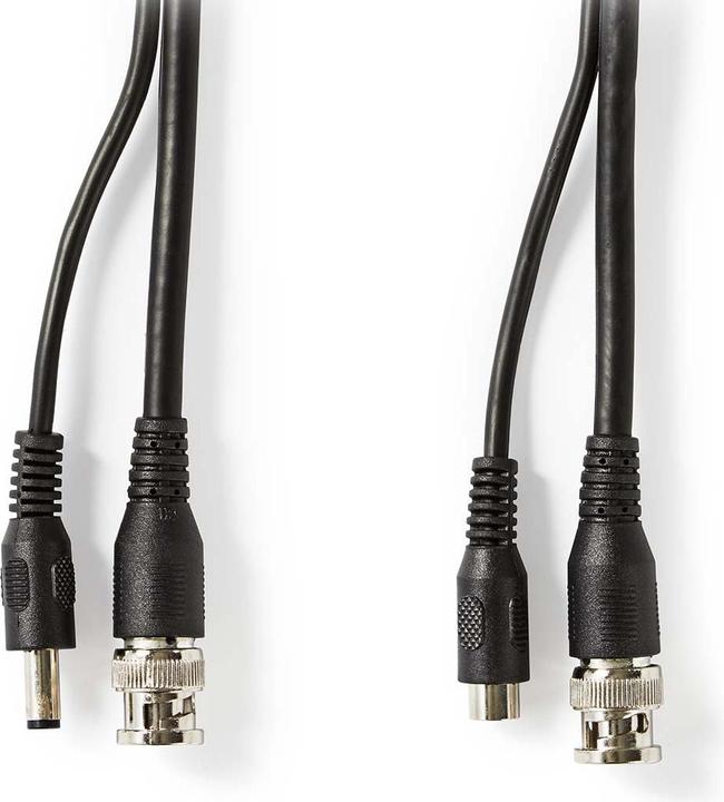 Immagine prodotto Nedis Cavo TVCC RG59 con connettori BNC e DC preassemblati, cavo siamese da 10 m per sorveglianza e (U/UTP, CAT5, 10 m)
