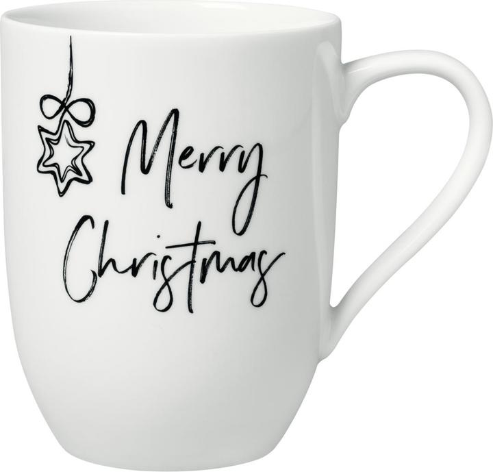 Villeroy & Boch Mug with Handle Merry Christmas Statement (290 ml, 1 x)