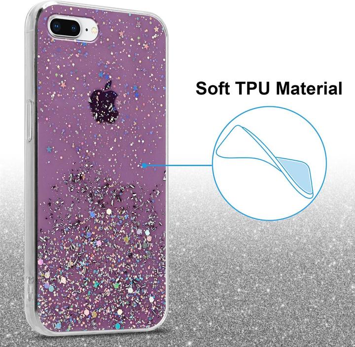 Actual product image Cadorabo TPU cover sparkling glitter (Apple iPhone 7 Plus, Apple iPhone 7s Plus)