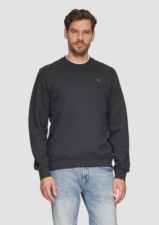 Produktbild s.Oliver Sweatshirt Sweatshirt aus Baumwollmix mit Logo-Detail (S)