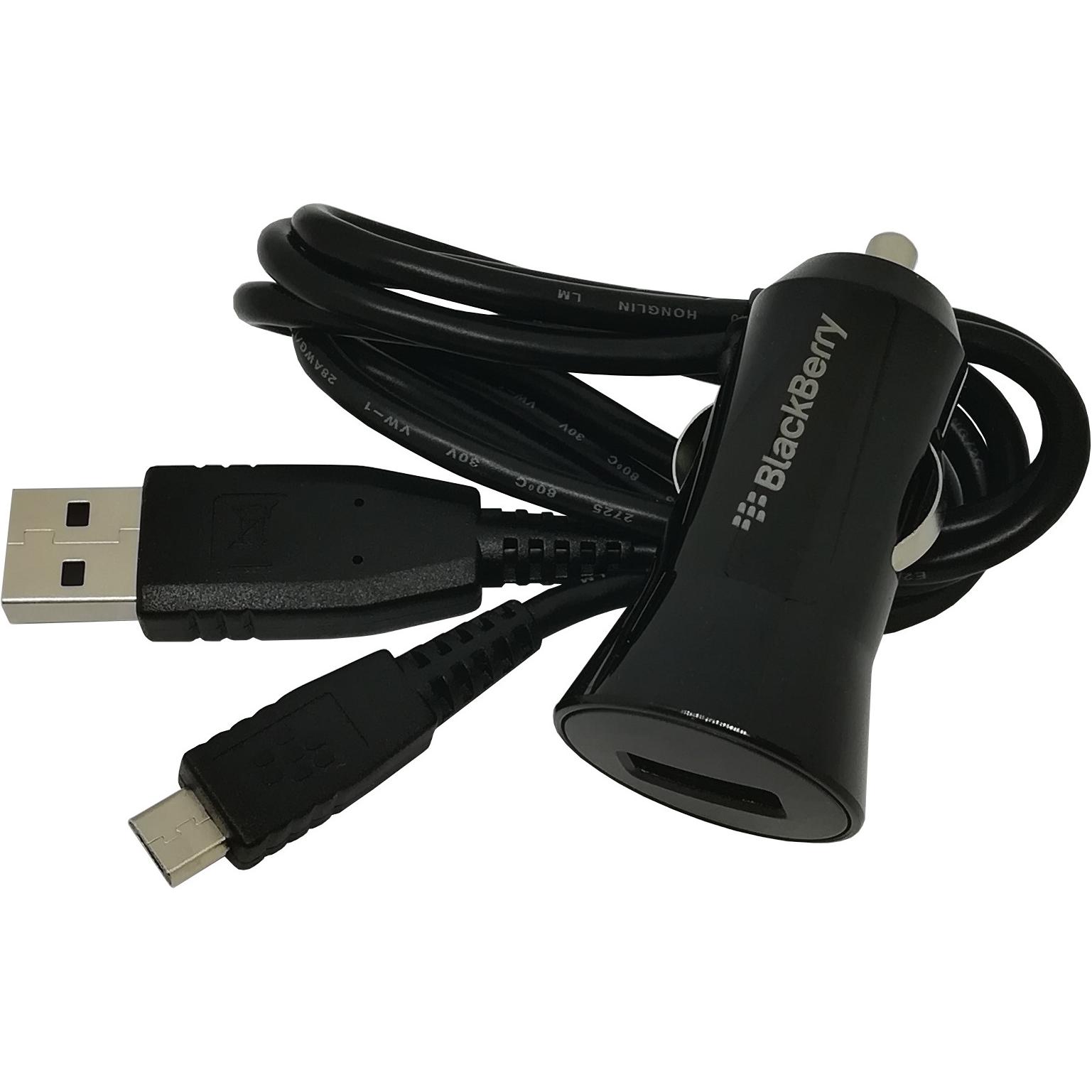 BlackBerry In-Vehicle Charger, Auto Adapter, Schwarz