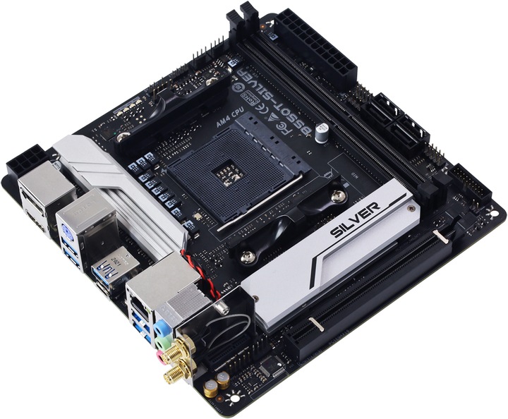 Actual product image Biostar MB B550T-Silver B550,AM4,mITX,AMD (AM4, AMD B550, Mini-ITX)