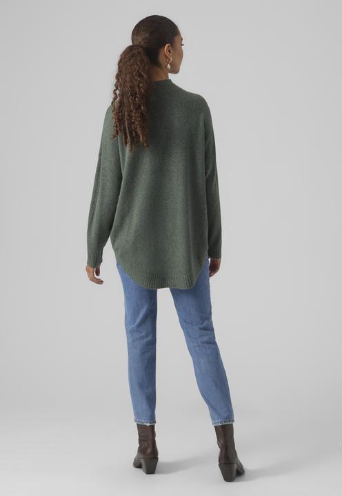 Produktbild Vero Moda VMPLAZA LS HIGHNECK LONG PULLOVER GA BOO Strickpullover (M)