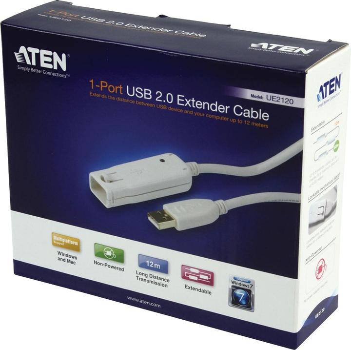 Immagine prodotto Aten UE2120 Cavo di estensione USB (12 m, USB 2.0)