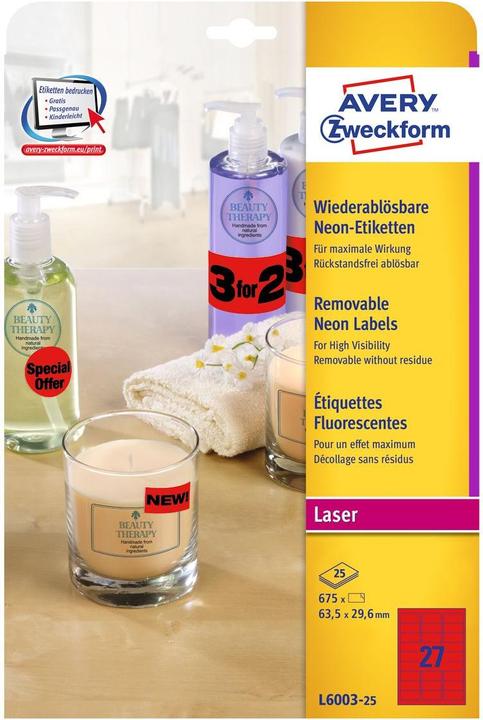 Immagine prodotto Avery Etichette in colori speciali