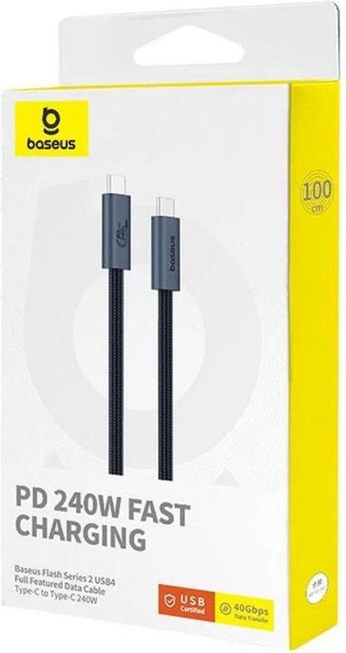 Produktbild Baseus USB C – USB C (1 m, USB 4.0, 240 W)