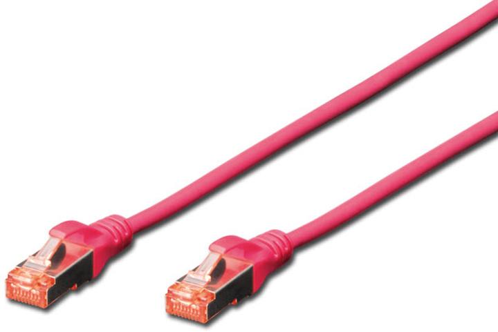 Productafbeelding Digitus Patchkabel SFTP/PIMF CAT6 2m 4x2AWG 27/7 2xRJ45 magenta (S/FTP, CAT6, 2 m)