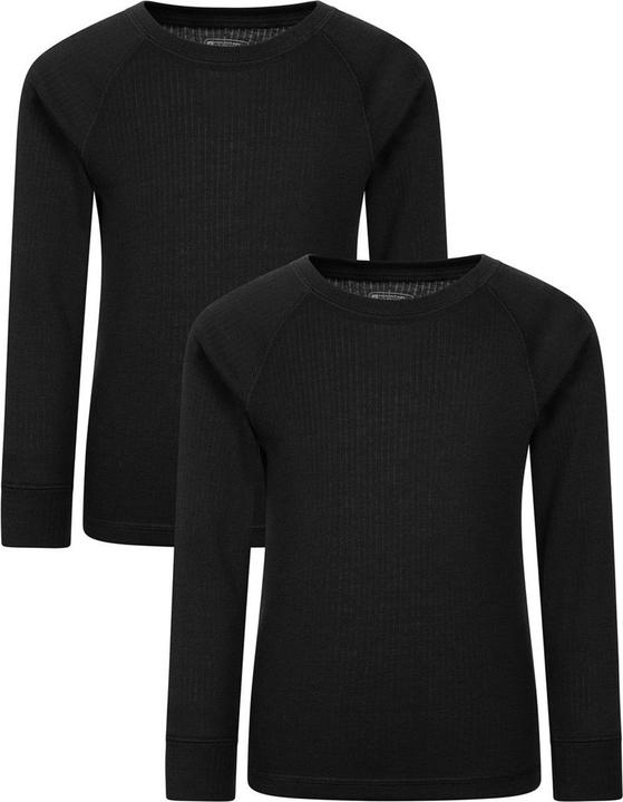 Actual product image Mountain Warehouse Childrens/Kids Talus Base Layer Top (Pack of 2) (104)