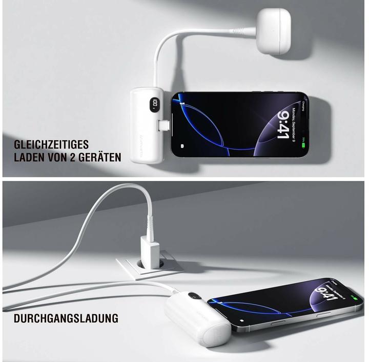 Actual product image 4smarts Powerbank PicoFold 5000mAh 22.5W, weiss (5000 mAh, 22.50 W, 18.15 Wh)