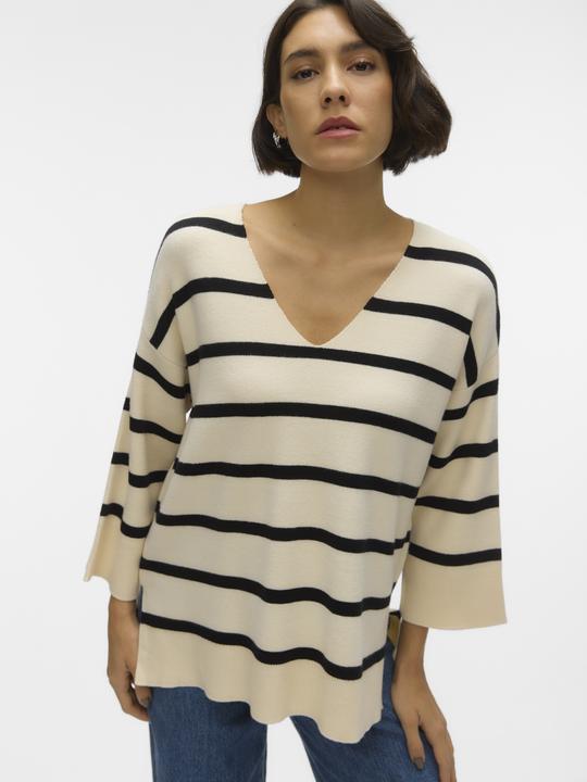Produktbild Vero Moda V-Ausschnitt Tief angesetzte Schulter Pullover Strickpullover (L)