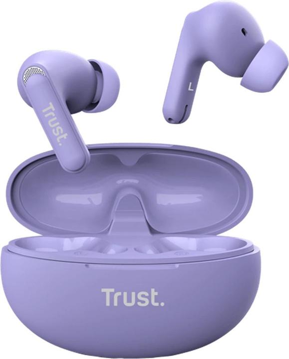 Actual product image Trust Yavi Bt Enc Earbuds Purple (23 h, Wireless)