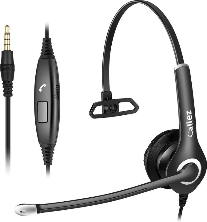 Actual product image Callez 3.5mm Jack Headset (Black) (Cable, Skype)
