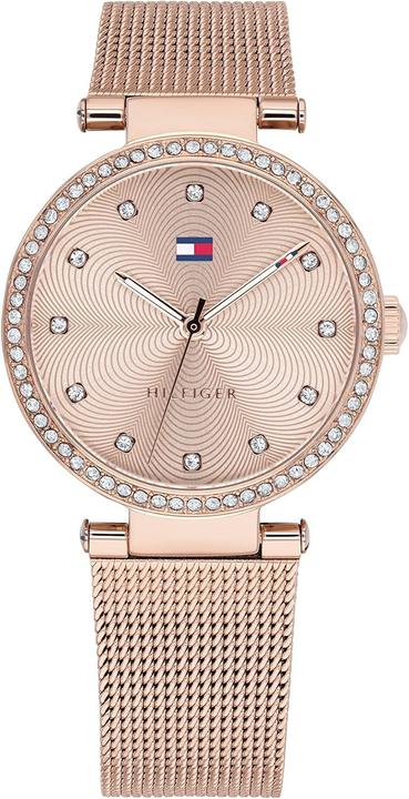 Immagine prodotto Tommy Hilfiger Orologio al quarzo analogico da donna con cinturino in acciaio inossidabile 1782508 Oro rosa strappy (Orologio da polso analogico, 32 mm)