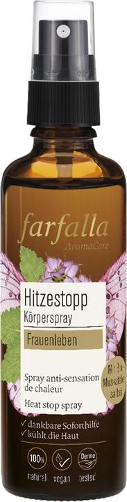 Farfalla Women's Life - Clary Sage Heat Stop Spray (Body cream, 75 ml)