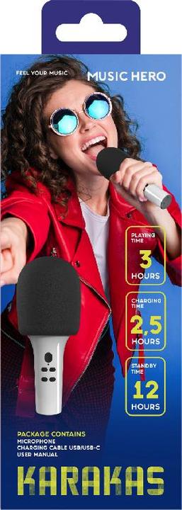 Produktbild SBS MUSIC HERO KARAKAS Karaoke Bluetooth Mikrofon mit eingebautem Lautsprecher