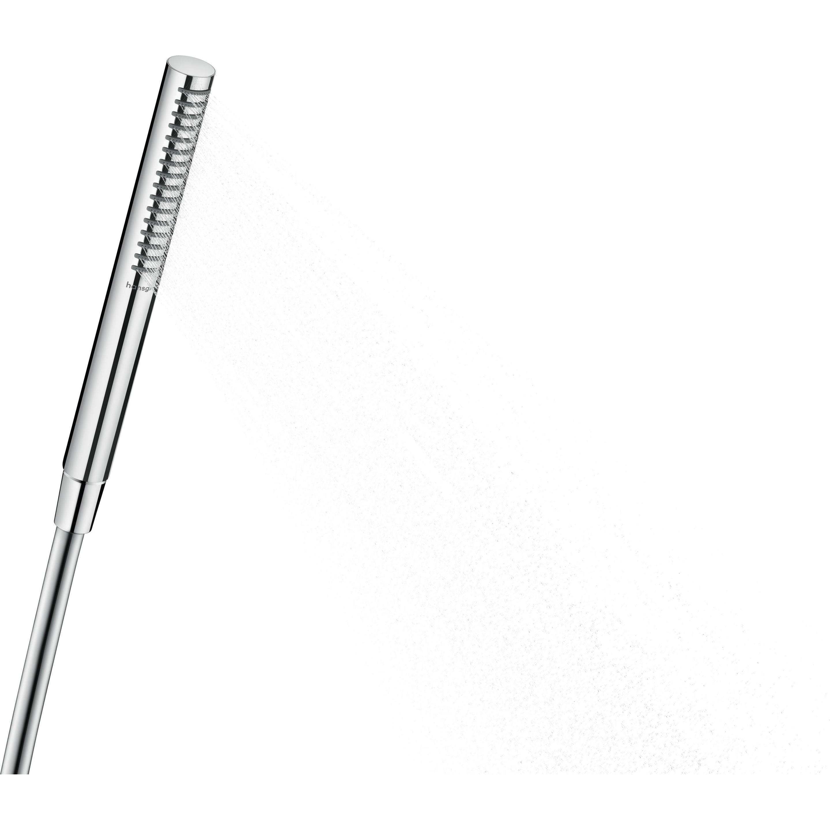 hansgrohe Pulsify S Stabhandbrause 100, 1 Strahlart wassersparend+, 24126 (1 Strahlart, 9 l/min) (24126000)