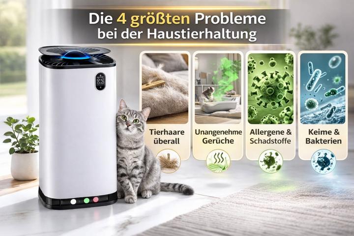 Produktbild Petair - Luftreiniger für Haustierbesitzer MP2A-P (80 m²)