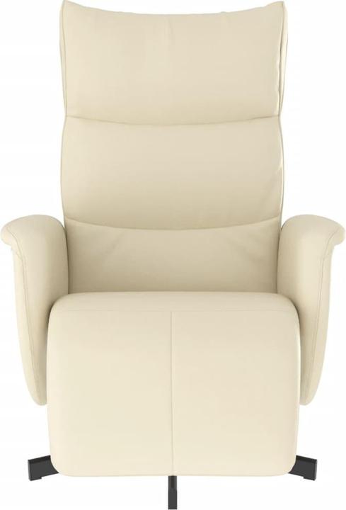 Produktbild vidaXL Relaxsessel mit Fussteil Creme Kunstleder,Farbe