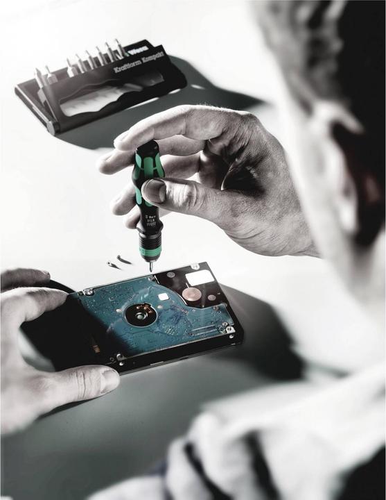 Actual product image Wera Kraftform Kompakt 10 (Screw slot, Hexagonal, Cross Phillips PH)