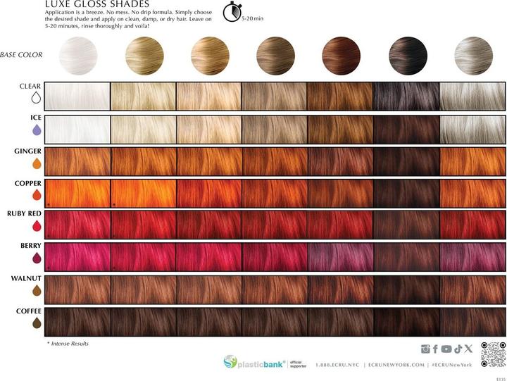 Produktbild Ecru New York LUXE GLOSS - Translucent Color Ruby Red (Ruby Red)