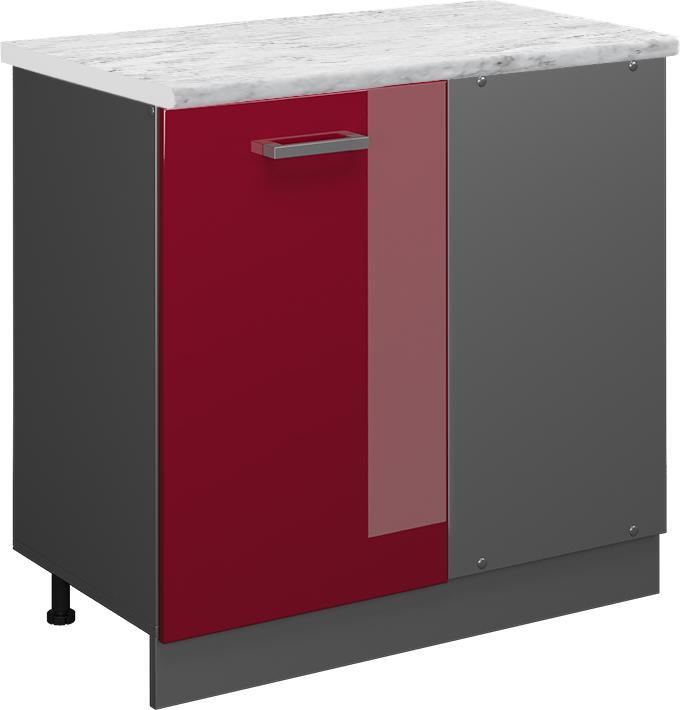 Anthrazit, Bordeaux Hochglanz, Marble-Weiss, Rot Hochglanz